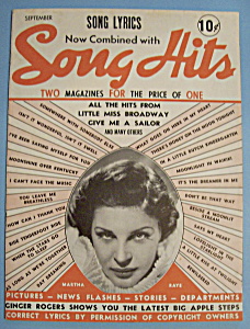 Song Hits - September 1938 - Martha Raye