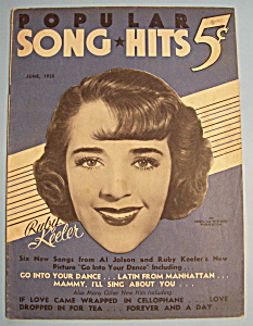 Popular Song Hits - June 1935 - Ruby Keeler