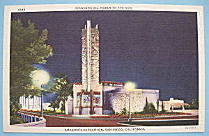 Standard Tower To The Sun Postcard-calif./pacific Expo