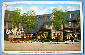 1931 Livestock Exposition, Stock Yard Postcard