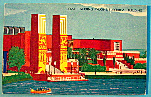 Boat Landing Pylons Electrical Building Postcard-fair