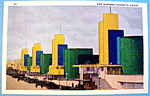 General Exhibits Postcard (1933 Century Of Progress)