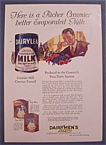 Vintage Ad: 1923 Dairylea Evaporated Milk