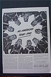 1943 Electric Companies With The All American Team