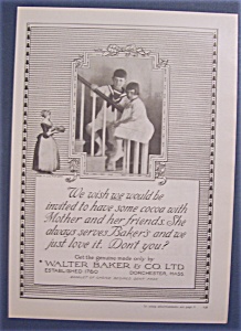 Vintage Ad: 1923 Baker's Cocoa