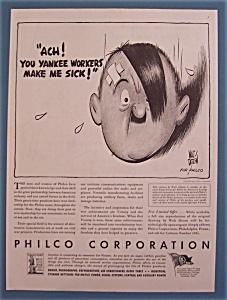 Vintage Ad: 1943 Philco Corporation By Walt Ditzen