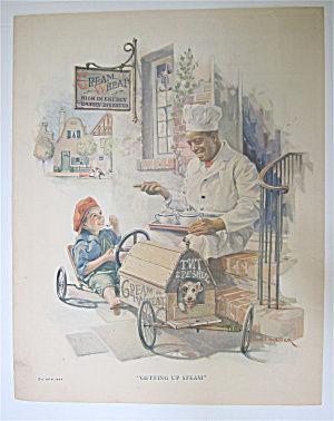 1924 Cream Of Wheat Cereal With Child In Go Cart
