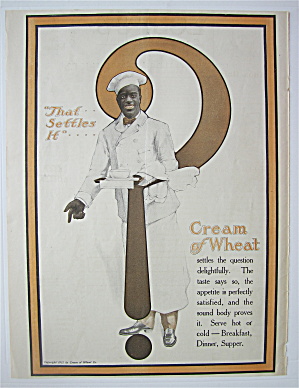 1912 Cream Of Wheat Cereal With Cream Of Wheat Man