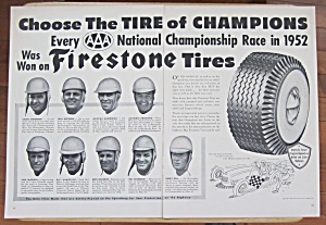1953 Firestone Tires W/ball, Vukovich, Mcgrath & More