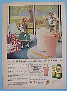 Vintage Ad: 1957 Borden's Butter Milk