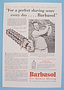 Vintage Ad: 1930 Barbasol With Craig Wood