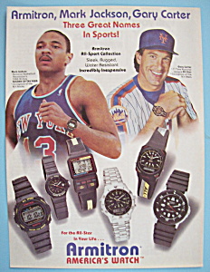 Vintage Ad: 1988 Armitron Watch W/jackson & Carter