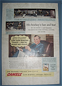 Vintage Ad: 1940 Camel Cigarettes W/ Roy Conacher