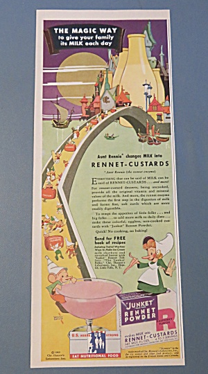 1943 Junket Rennet Powder With The Magic Way