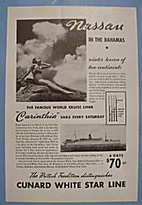 Vintage Ad: 1937 Cunard White Star Line