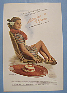 Vintage Ad: 1938 Matson Line To Hawaii
