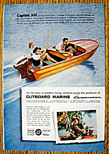 Vintage Ad: 1957 Outboard Marine With Captain Kid