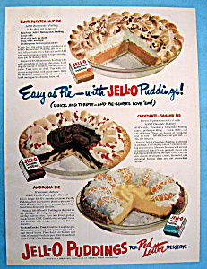 Vintage Ad: 1950 Jell O Puddings