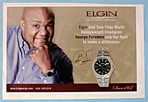 Vintage Ad: 2004 Elgin Watch With George Foreman