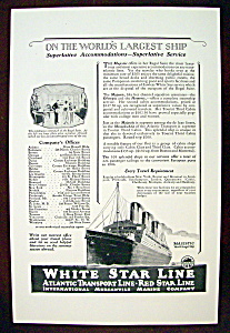 Vintage Ad: 1926 White Star Line