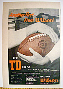 Vintage Ad: 1958 Wilson Football
