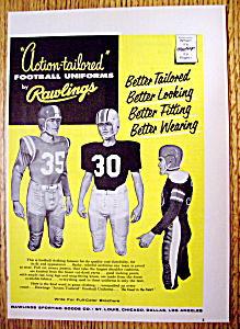 Vintage Ad: 1955 Rawlings Football Uniforms