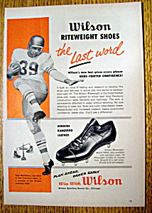 Vintage Ad: 1958 Wilson Riteweight Shoes W H. Mcelhenny