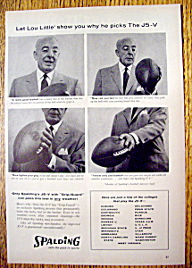 Vintage Ad: 1958 Spalding J5-v With Lou Little