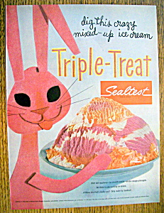 Vintage Ad: 1955 Sealtest Triple Treat Ice Cream