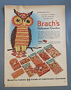 1960 Brach's Halloween Candies With An Owl