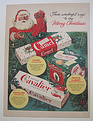 1953 Camel Cigarettes With Santa Claus