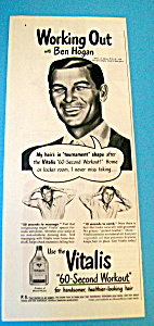 Vintage Ad: 1948 Vitalis W/ben Hogan