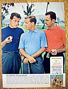 1966 Jantzen Golf Shirts With Frank Gifford/bob Cousy