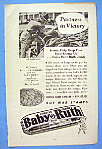 Vintage Ad: 1942 Baby Ruth Candy Bar