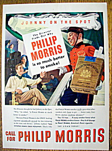 1947 Philip Morris With Johnny On The Spot