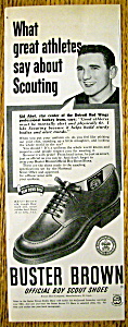 Vintage Ad: 1951 Buster Brown Shoes W/sid Abel