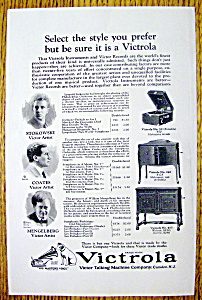 1924 Victrola Talking Machine With Stokowski & More