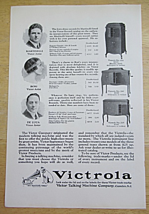 1924 Victrola Talking Machines W/ Bori, De Luca & More