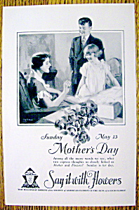 1928 American Florist (Mother's Day) With Family & Mom