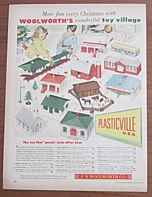 1952 Woolworth Co. With Plasticville U.s.a.