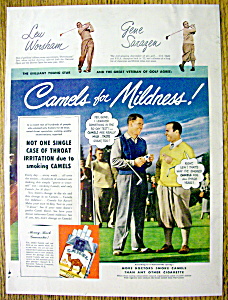 1949 Camel Cigarettes With Lew Worsham/gene Sarazen