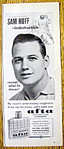 1963 Mennen Afta After Shave Lotion With Sam Huff