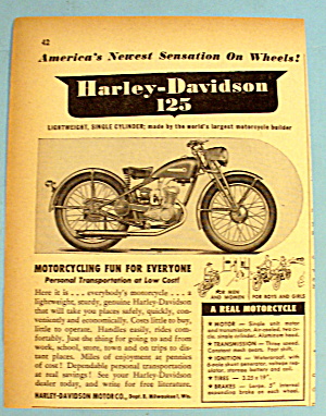 1948 Harley Davidson With Lightweight 125
