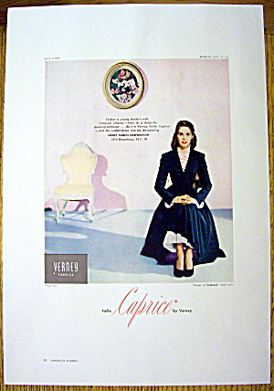 1948 Verney Fabric W/ Woman In Petticoat