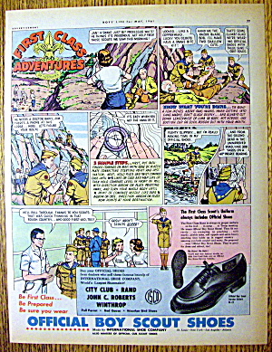 1961 Boy Scout Shoes With First Class Adventures