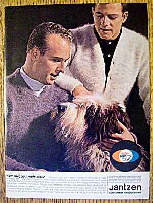 1963 Jantzen With Frank Gifford And Paul Hornung