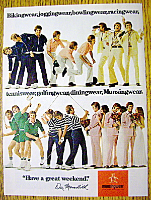 1976 Munsingwear With Football's Don Meredith