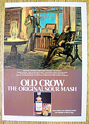 1980 Old Crow Whiskey With Andrew Jackson