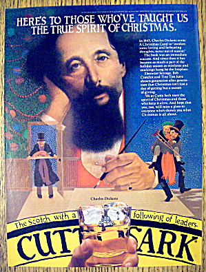 1981 Cutty Sark Whiskey With Charles Dickens