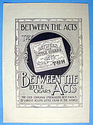 1901 Between The Act 2 Cigars With Box Of Cigars